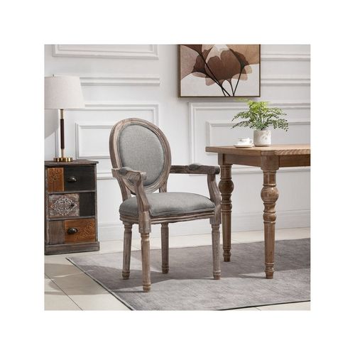 Chaise Style Louis Xvi Lys Grise