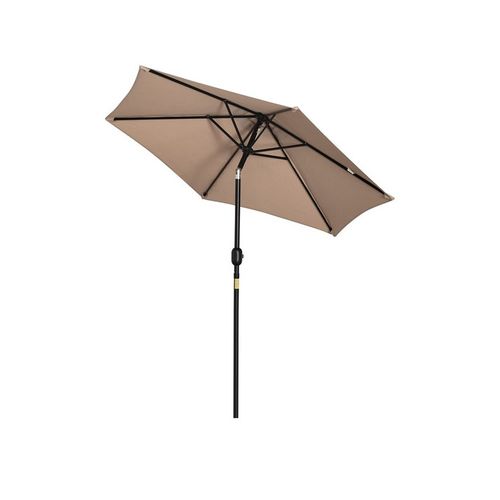 Parasol Inclinable Et Pivotant Moka Beige