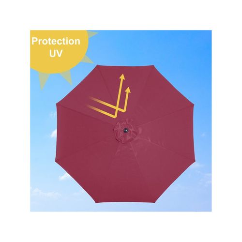 Parasol Rond Moderne Groseille Rouge