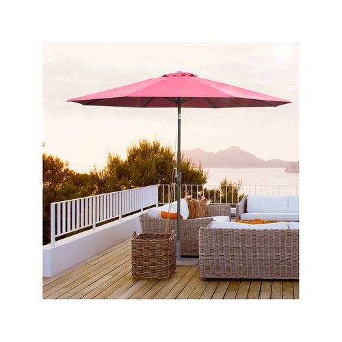 Parasol Rond Moderne Groseille Rouge