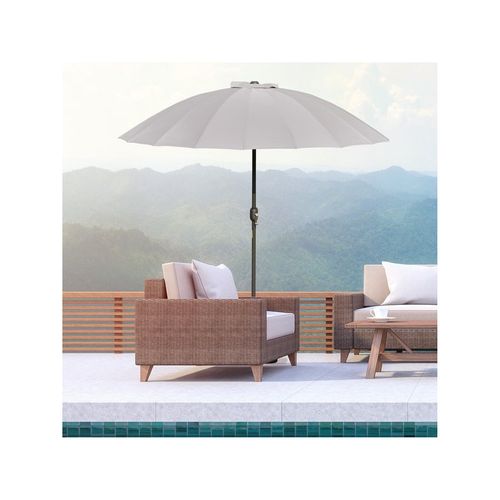 Parasol Rond Inclinable Mushroom Gris