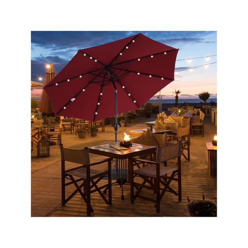 Parasol Lumineux Luna Bordeaux