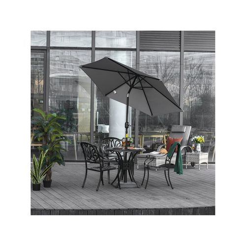 Parasol Hexagonal Inclinable Milano Gris