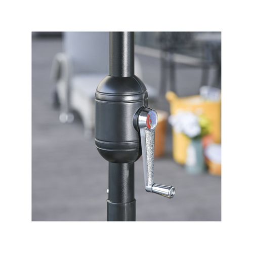 Parasol Hexagonal Inclinable Milano Gris