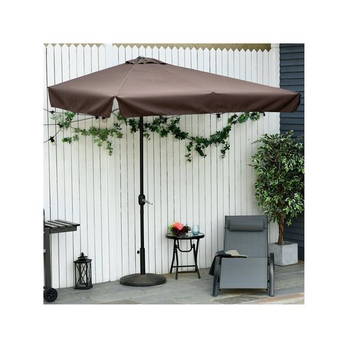 Demi-parasol De Balcon London Chocolat