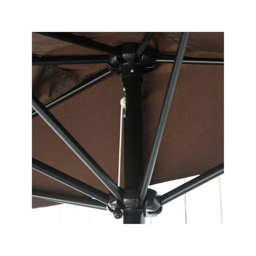 Demi-parasol De Balcon London Chocolat