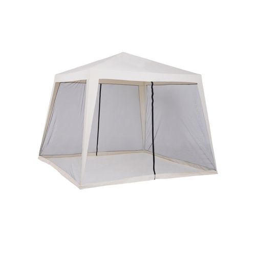 Tonnelle Barnum Saturn Beige Et Moustiquaires Noires