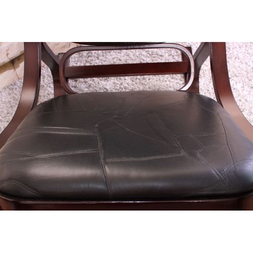 Fauteuil à Bascule Tokyo Imitation Noyer Noir