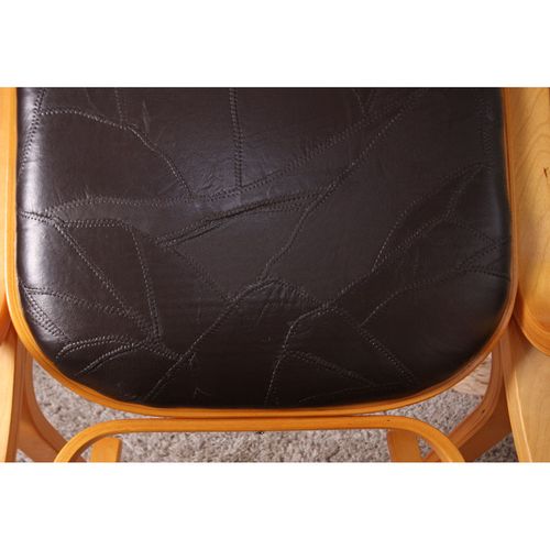 Fauteuil à Bascule Tokyo Imitation Bois De Chêne Marron