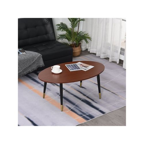 Table Basse Ovale Rochefort Marron