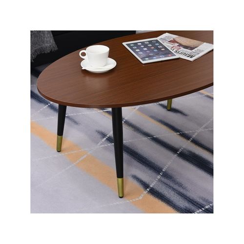Table Basse Ovale Rochefort Marron