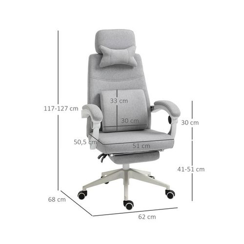 Fauteuil De Bureau Manager Lin Gris