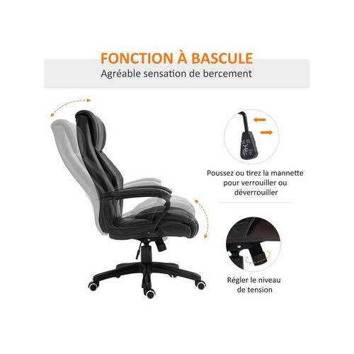 Fauteuil De Bureau Massant Mason Noir
