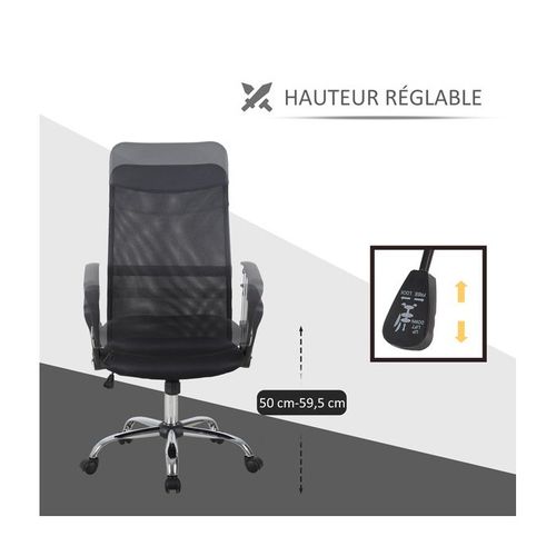 Fauteuil De Bureau Ergonomique Johan Noir