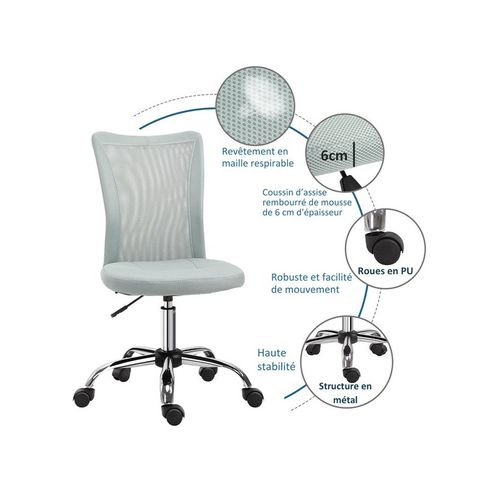 Chaise De Bureau Lamb Grise