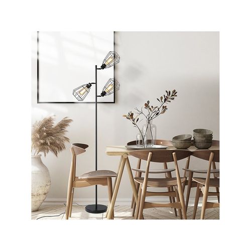Lampadaire Design Industriel Diamonds Noir