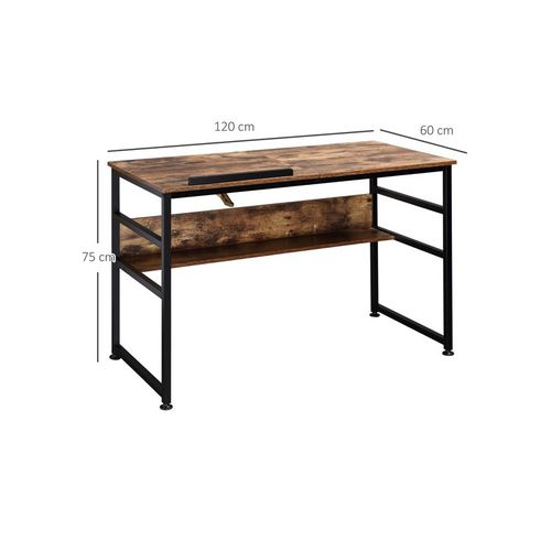 Bureau Pupitre Industriel Terry Brun