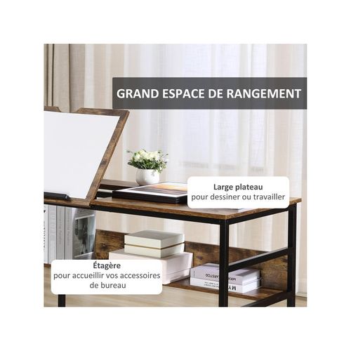 Bureau Pupitre Industriel Terry Brun