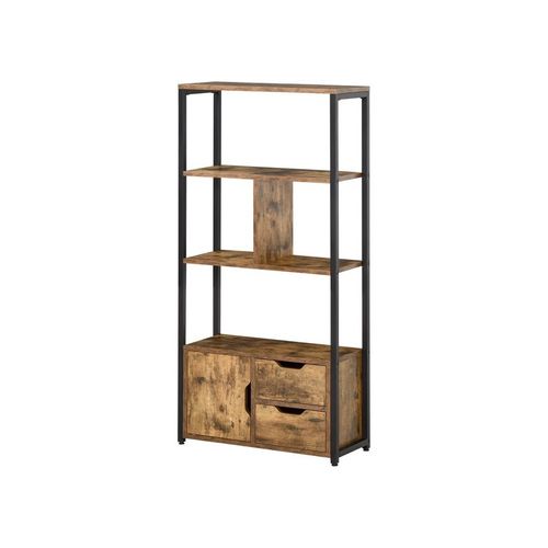 Bibliothèque Étagère Abesses Bois Vieilli