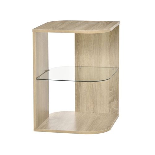 Guéridon Bout De Canapé Miranda Aspect Bois