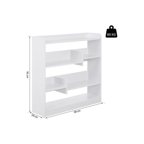 Bibliothèque Étagère Bonnie Blanche