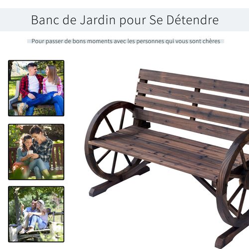 Banc De Jardin 3 Places Ingalls Bois De Sapin
