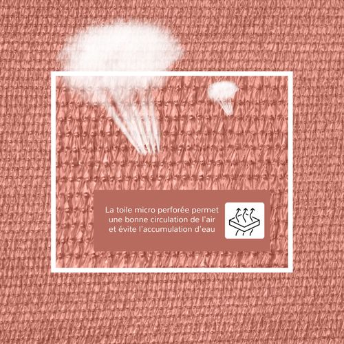 Voile D'ombrage Triangulaire XXL Tyron Rouge