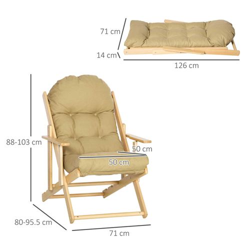 Fauteuil De Jardin Pliable Willy Beige