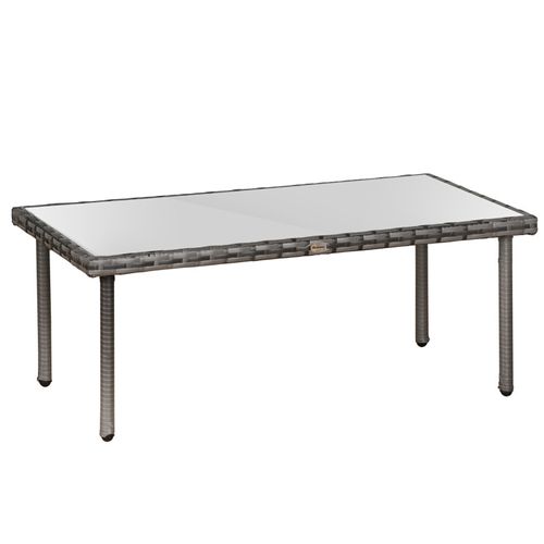 Table Basse De Jardin Rectangulaire Ethan Grise