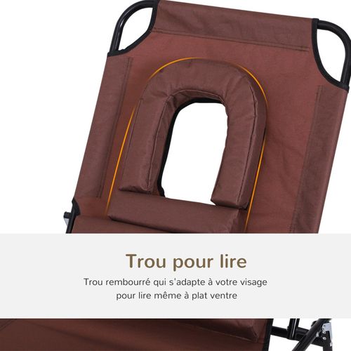 Transat Inclinable Pliable Jose Marron