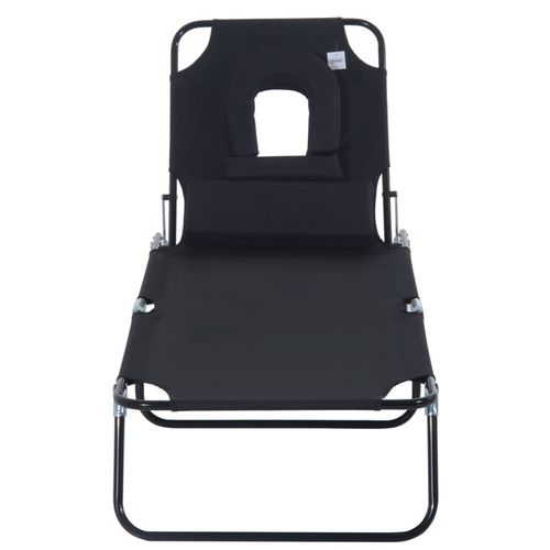 Transat Pliable Inclinable Juan Noir