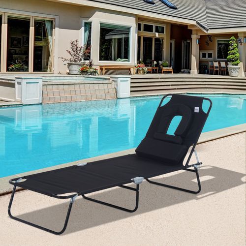 Transat Pliable Inclinable Juan Noir