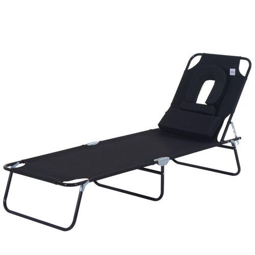 Transat Pliable Inclinable Juan Noir