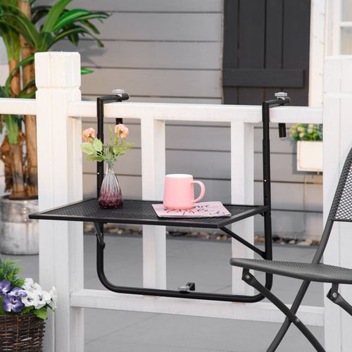 Table De Balcon Suspendue Pliable Igor Noire