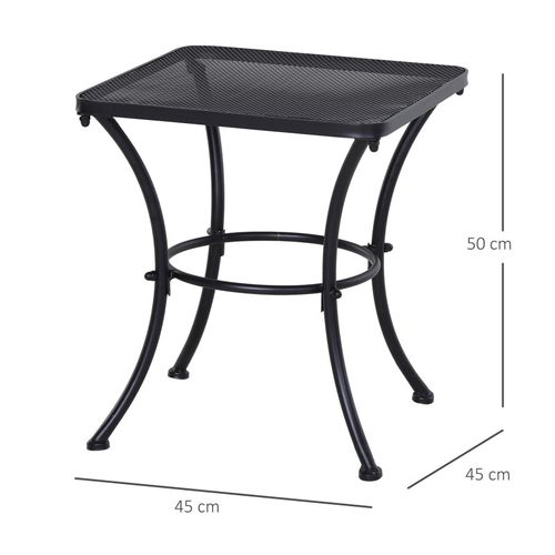 Table Basse Maillée Carrée Luc Noire