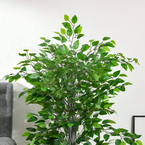 Plante Ficus Artificielle Avec Pot Agnes Verte