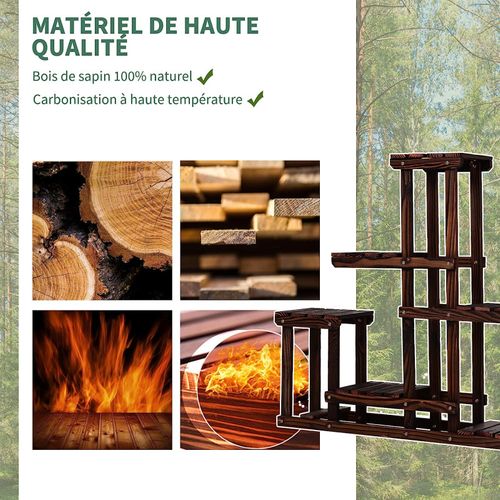 Étagère à Pots De Fleurs Huguette Bois