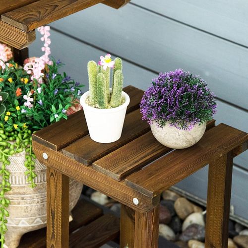 Étagère à Pots De Fleurs Huguette Bois