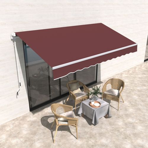 Store Banne Manuel Rétractable Eva Bordeaux