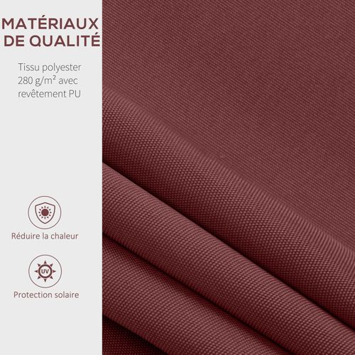 Store Banne Manuel Rétractable Eva Bordeaux