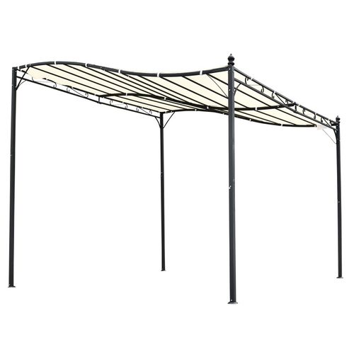 Pergola Auvent Enola Beige Et Noire