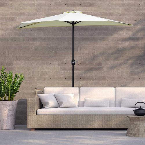 Demi-parasol De Balcon Otto Crème