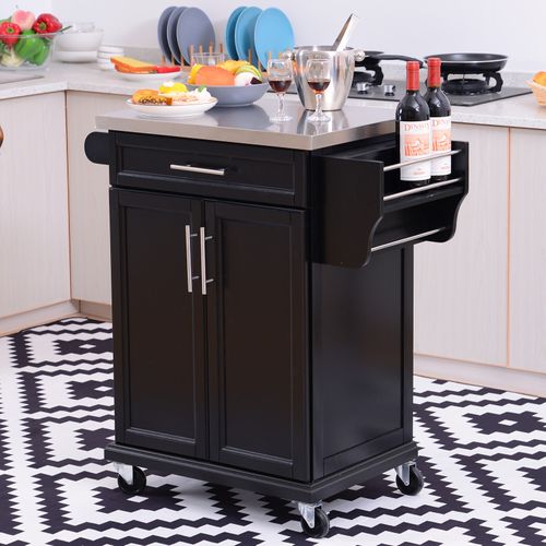 Chariot De Cuisine Desserte Neves Noir