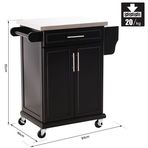 Chariot De Cuisine Desserte Neves Noir
