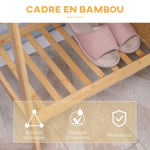 Penderie Porte-manteaux Godburn Bambou