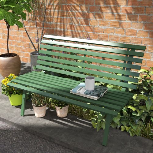 Banc De Jardin 2 Places Olive Vert