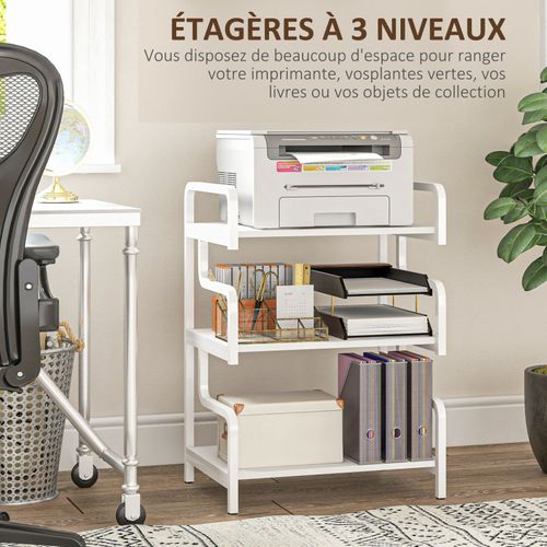 Etagère De Rangement - Support De Bureau Xena Blanche