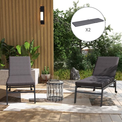 Lot De 2 Matelas Pour Transat Robin Gris