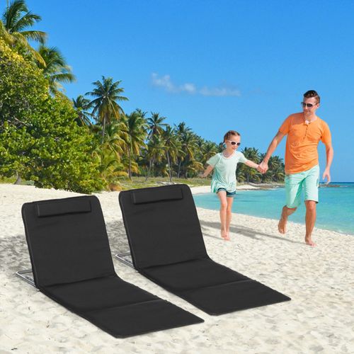 Lot De 2 Tapis De Plage Nate Noir