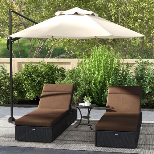 Lot De 2 Matelas Pour Bains De Soleil Carol Marrons